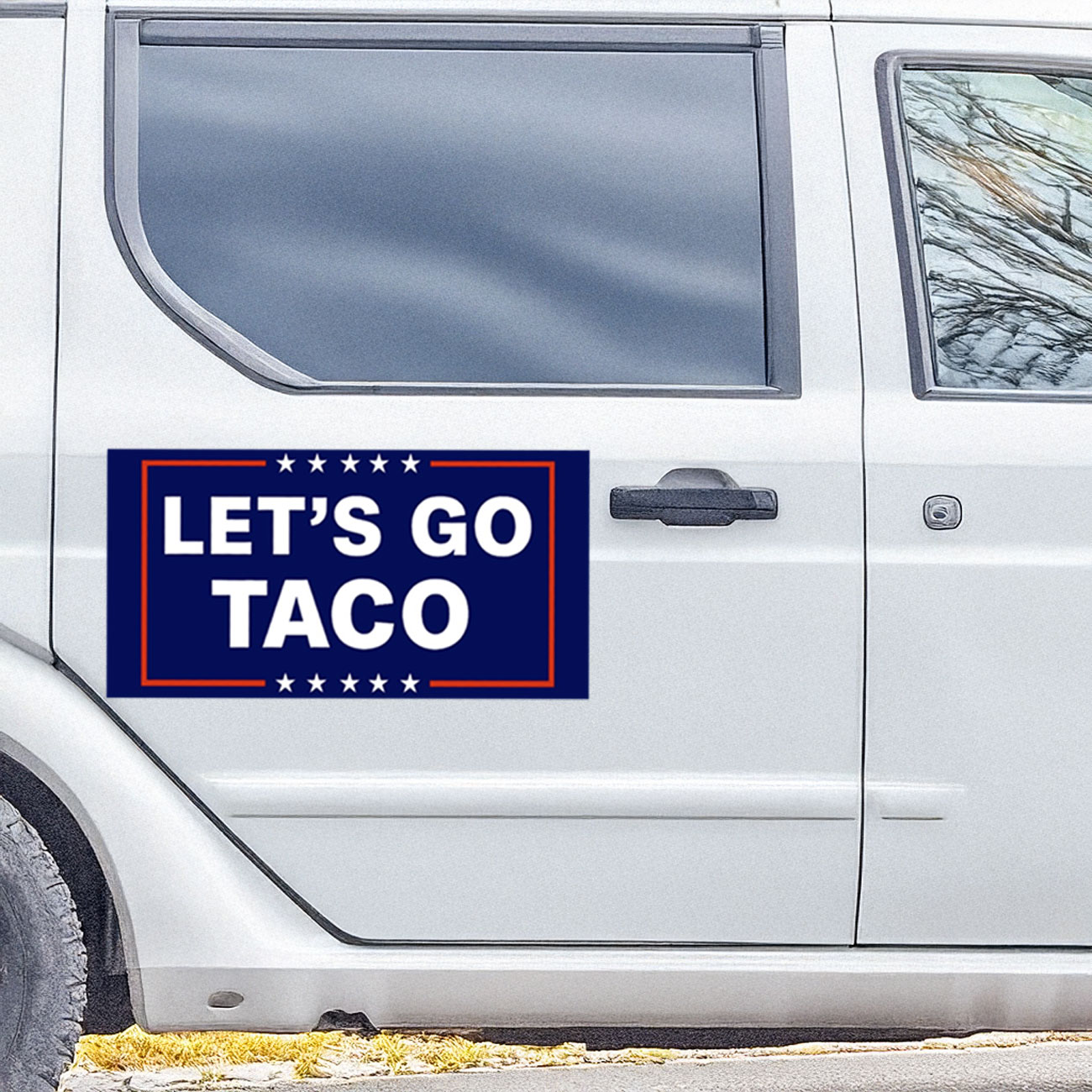 Let’s Go Taco Trump Car Magnet