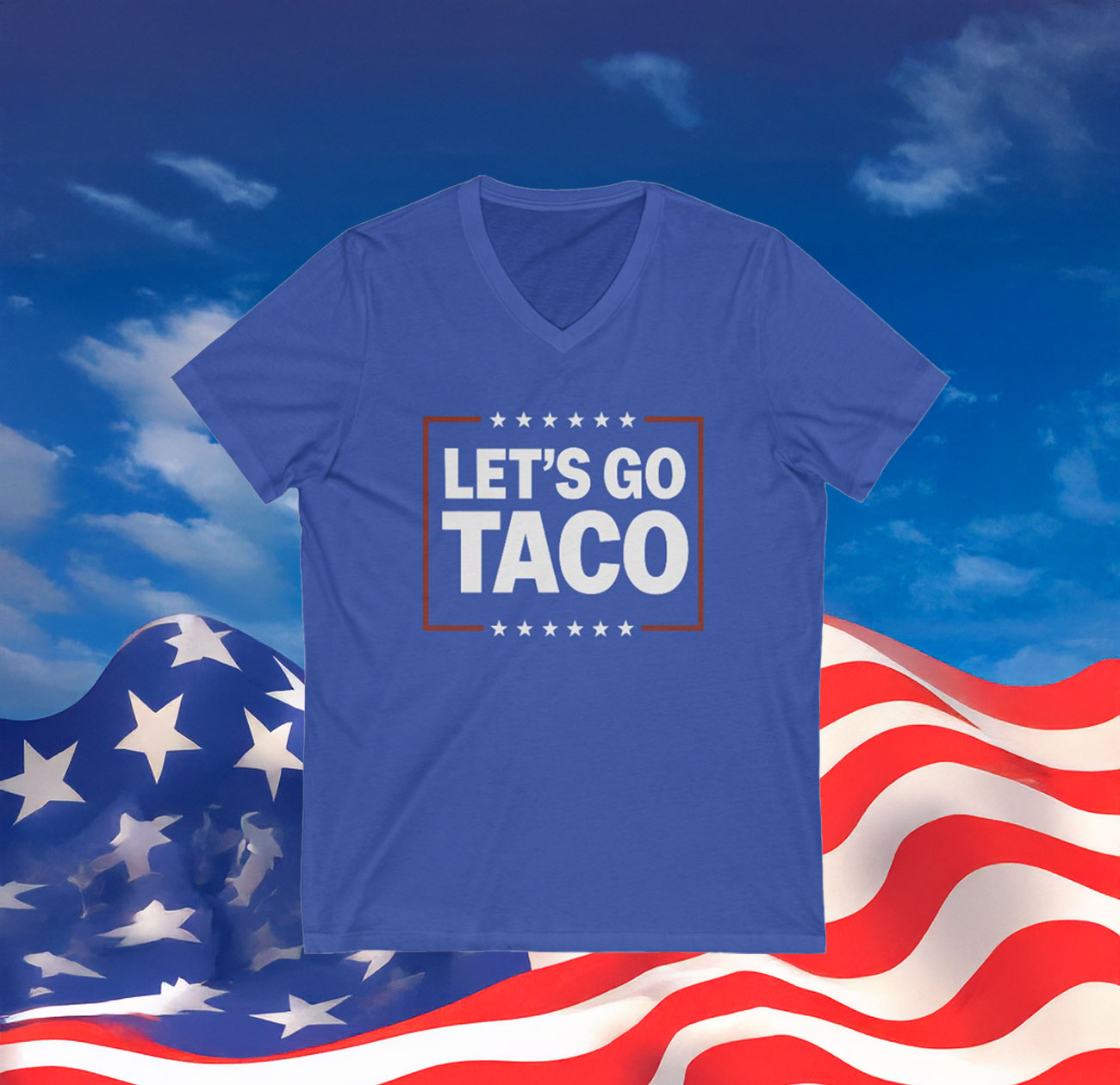 Let’s Go Taco V-neck Shirt