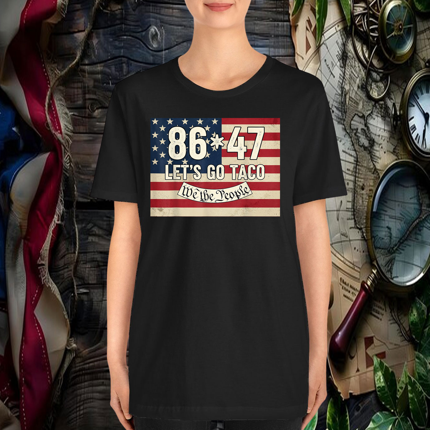 8647 Let's Go Taco We The People T-Shirt