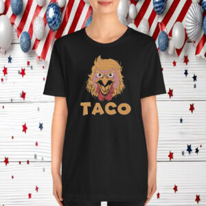 Embroidered Taco Trump Always Chickens Out T-Shirt