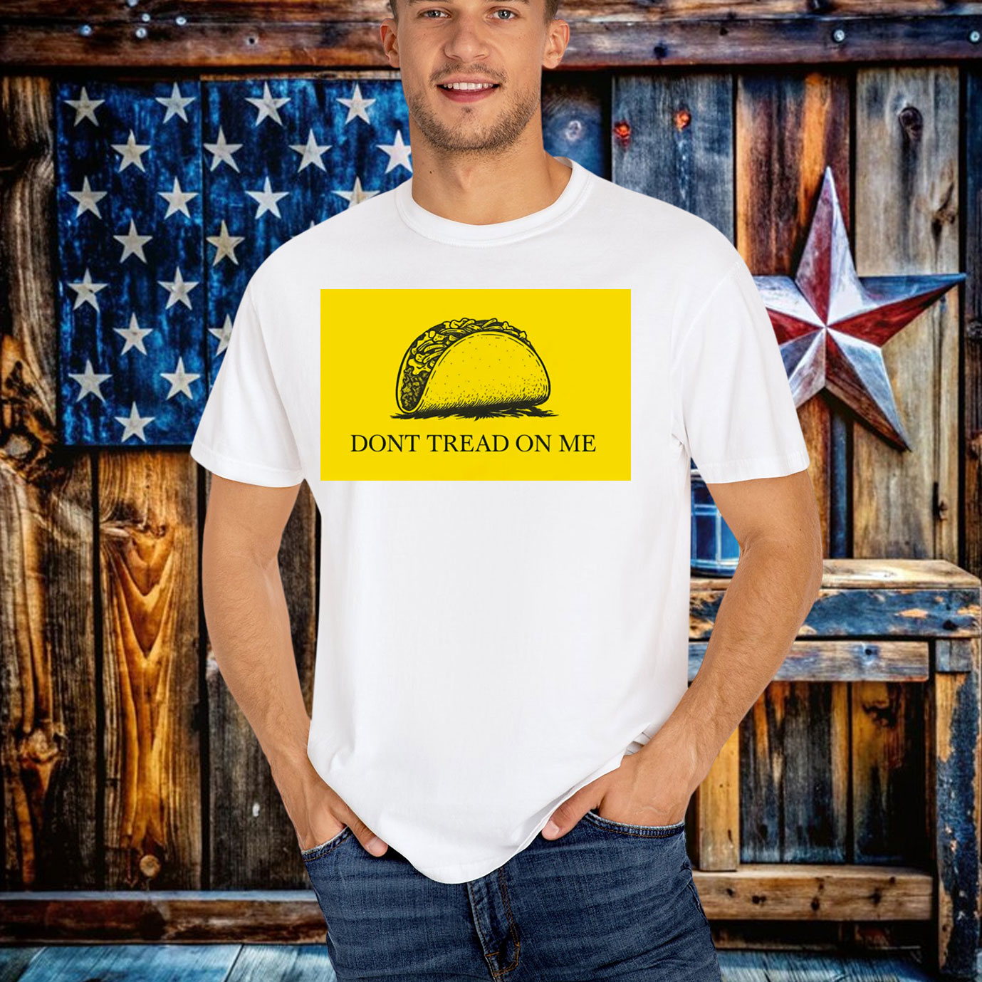 Funny Dont Tread On Me Taco T-Shirts