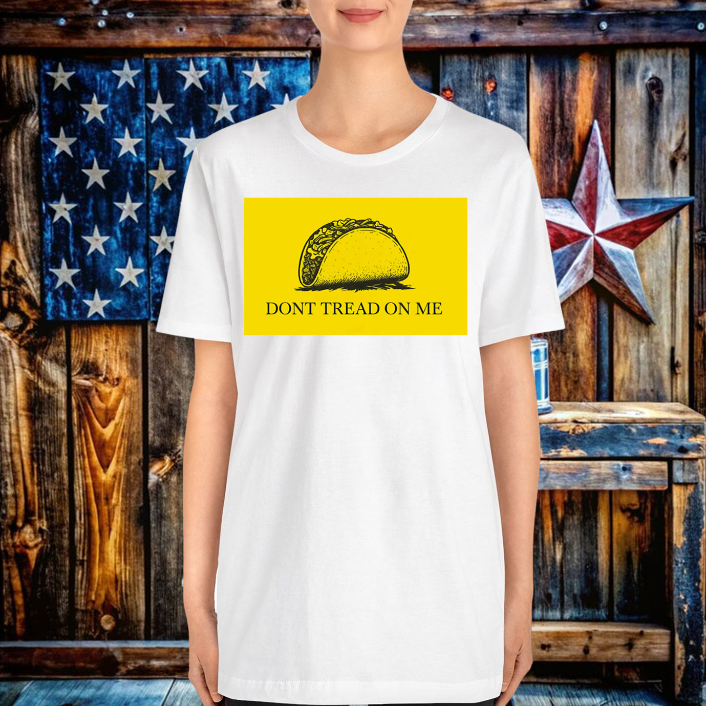 Funny Dont Tread On Me Taco T-Shirts