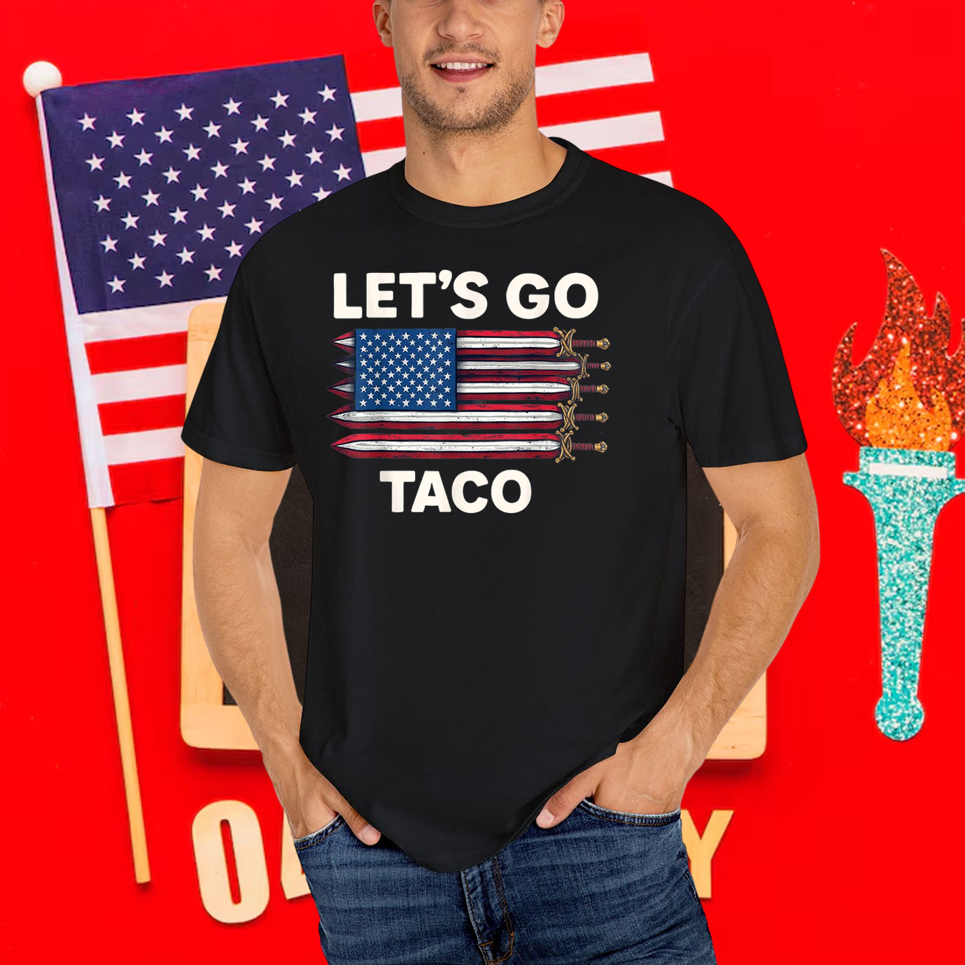 Funny Let's Go Taco Taco Chicken T-Shirt
