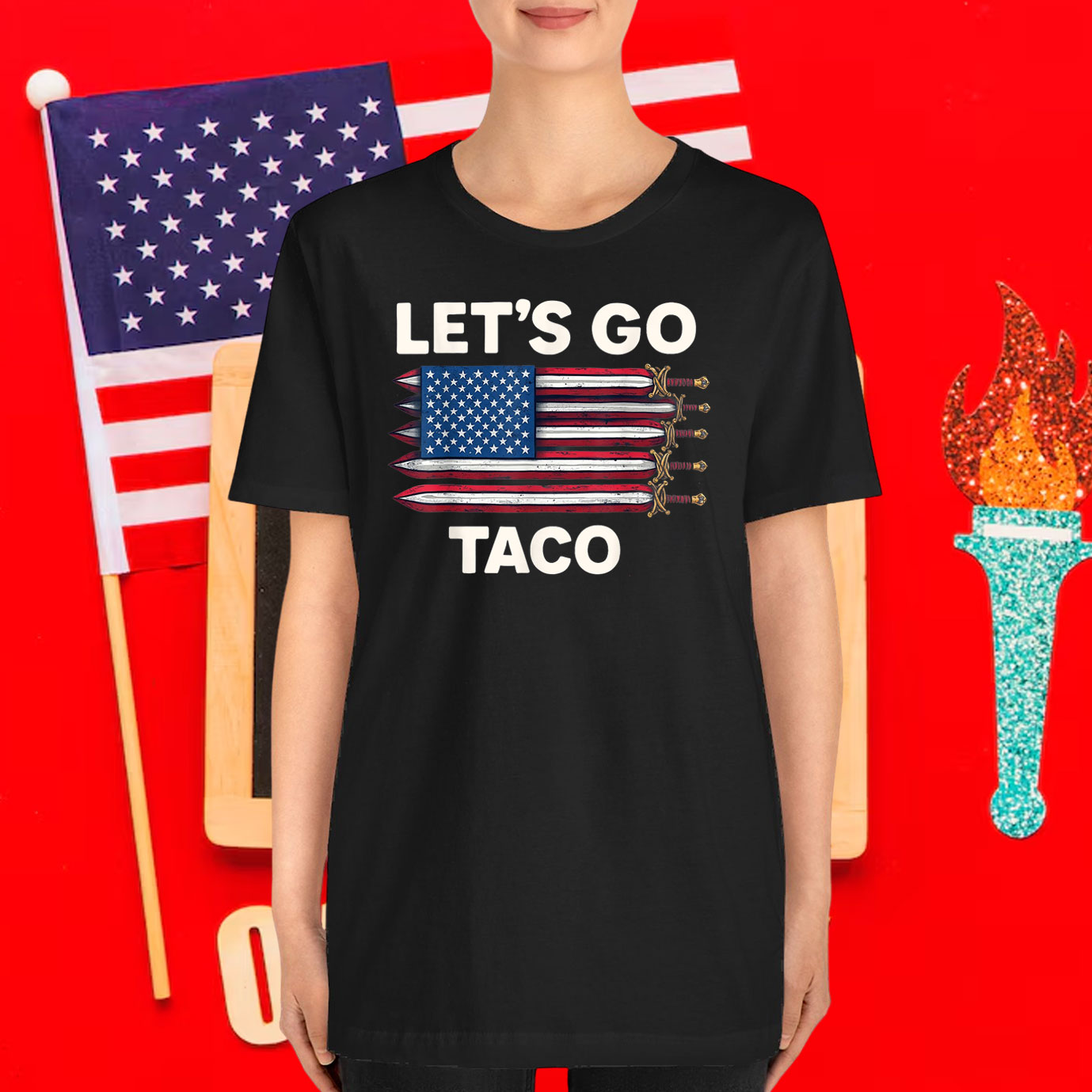 Funny Let's Go Taco Taco Chicken T-Shirt