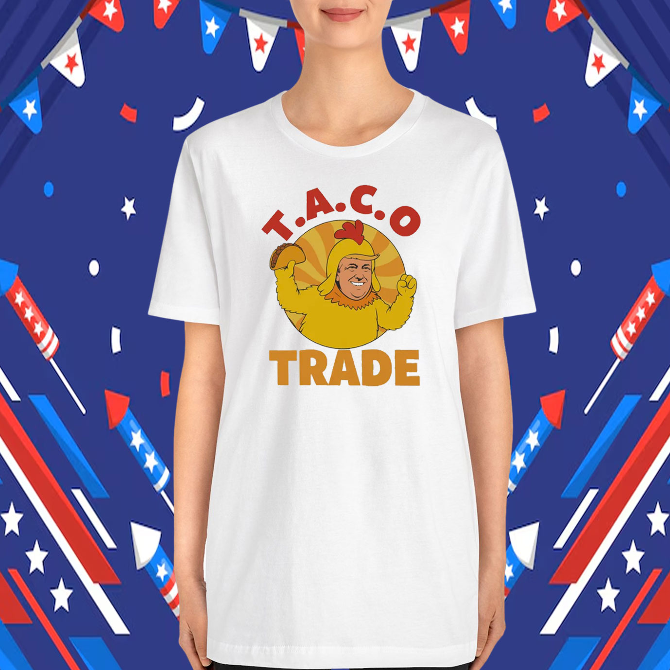 Funny Taco Trade Trump Chickens T-Shirt