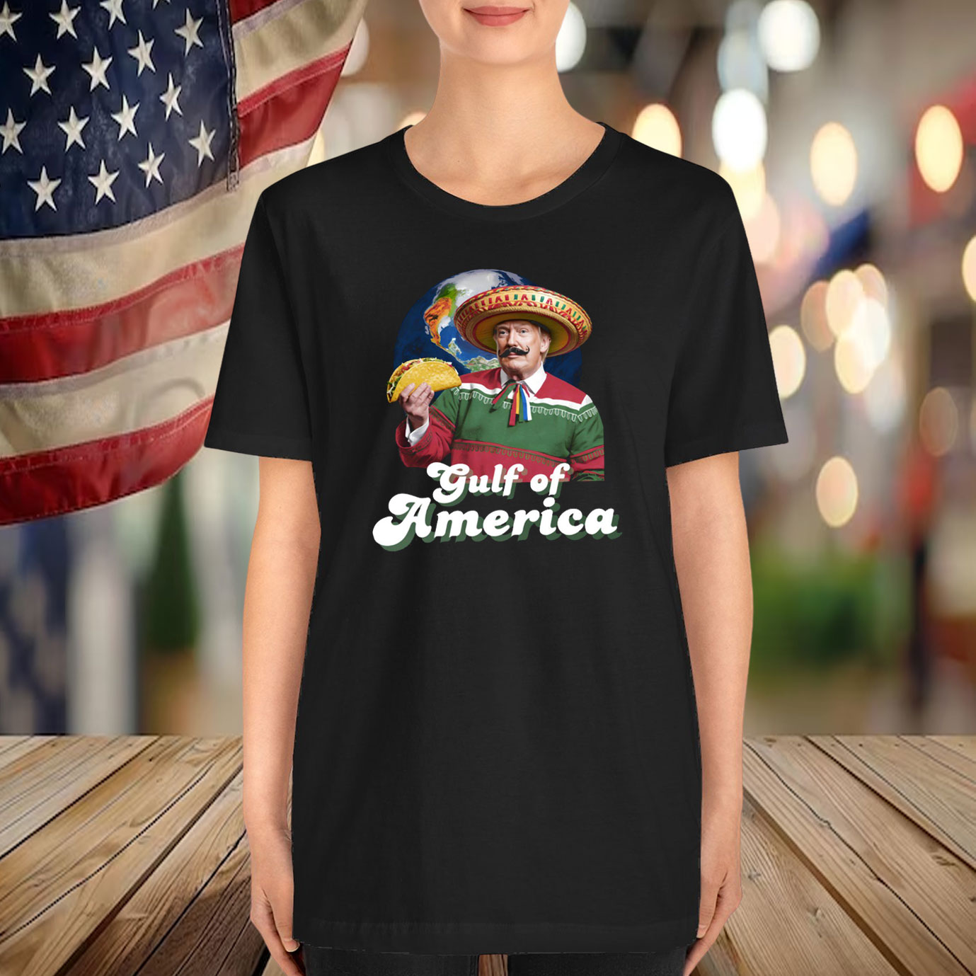 Funny Taco Trump Gulf of America T-Shirt