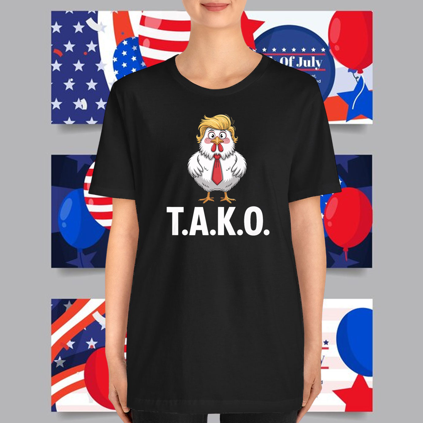 Funny Tako Trump Always Chickens Out T-Shirt