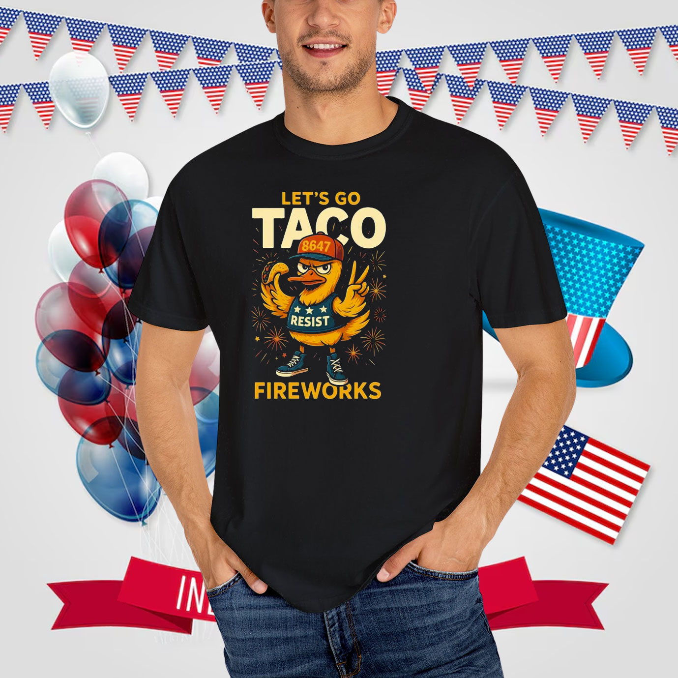 Let's Go TACO FireWorks T-Shirt