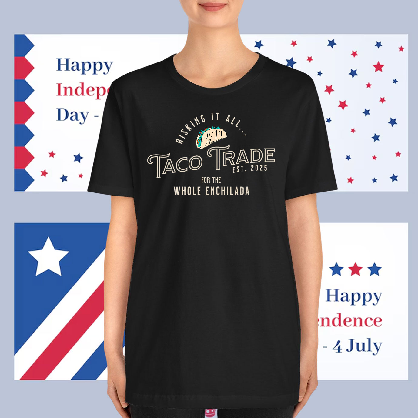 Let's Go TACO Trade Funny Political Trading - Chickening Out T-Shirt