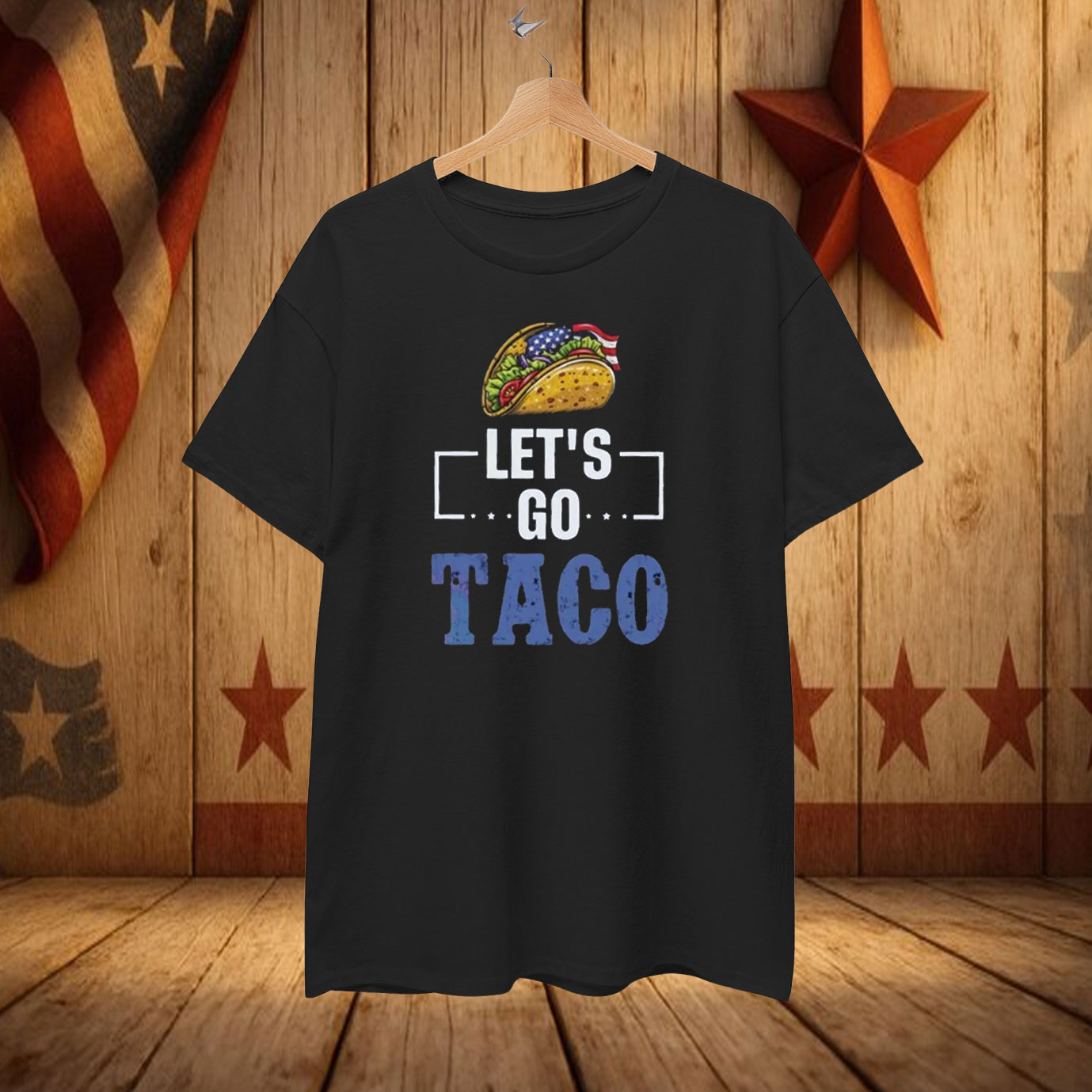 Let's Go Taco America Flag T-Shirt