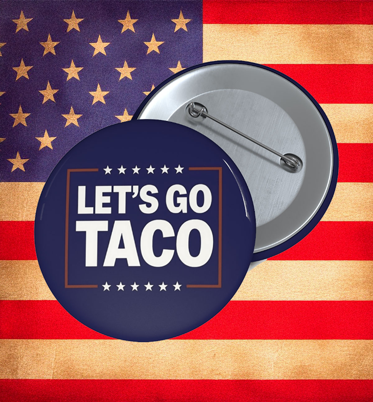 Let’s Go Taco Buttons