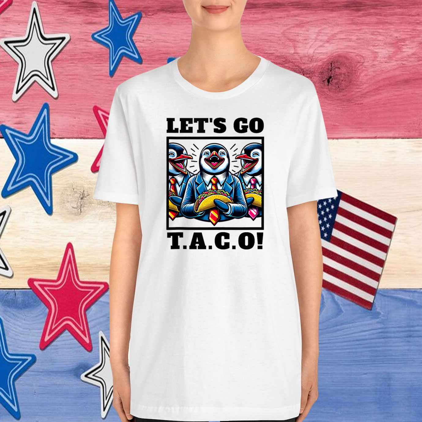 Let's Go Taco Penguins T-Shirt