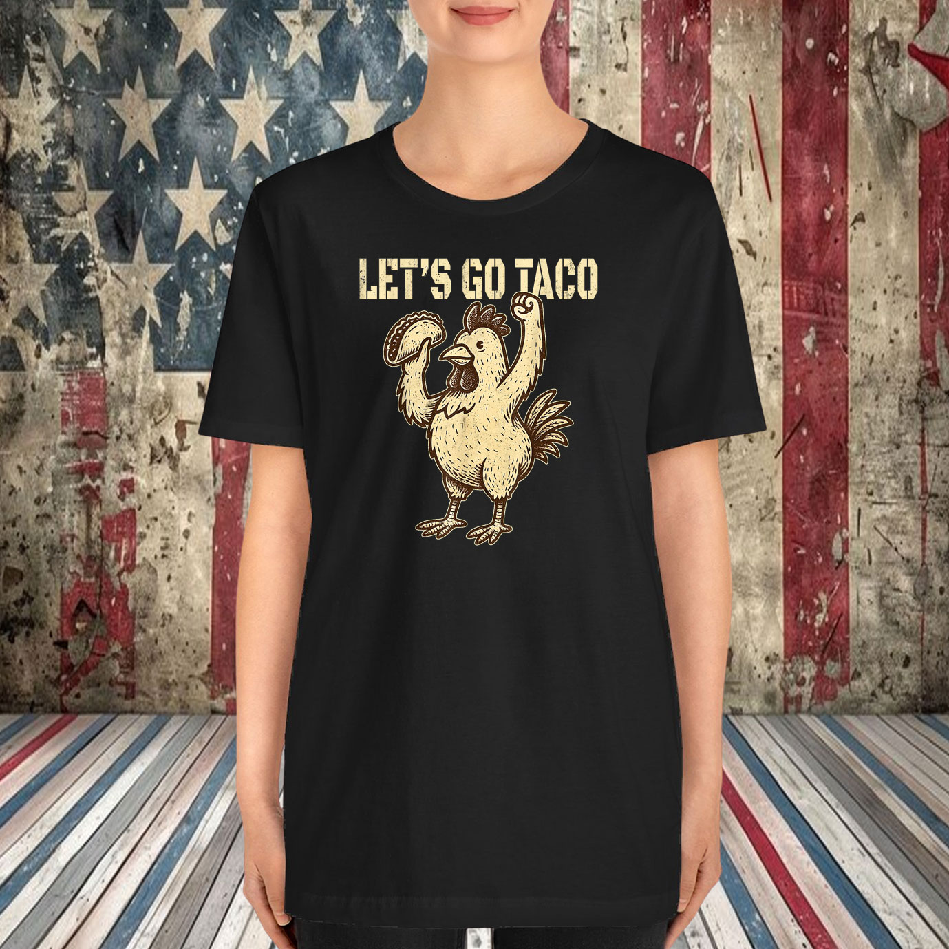 Let's Go Taco Retro Vintage T-Shirt