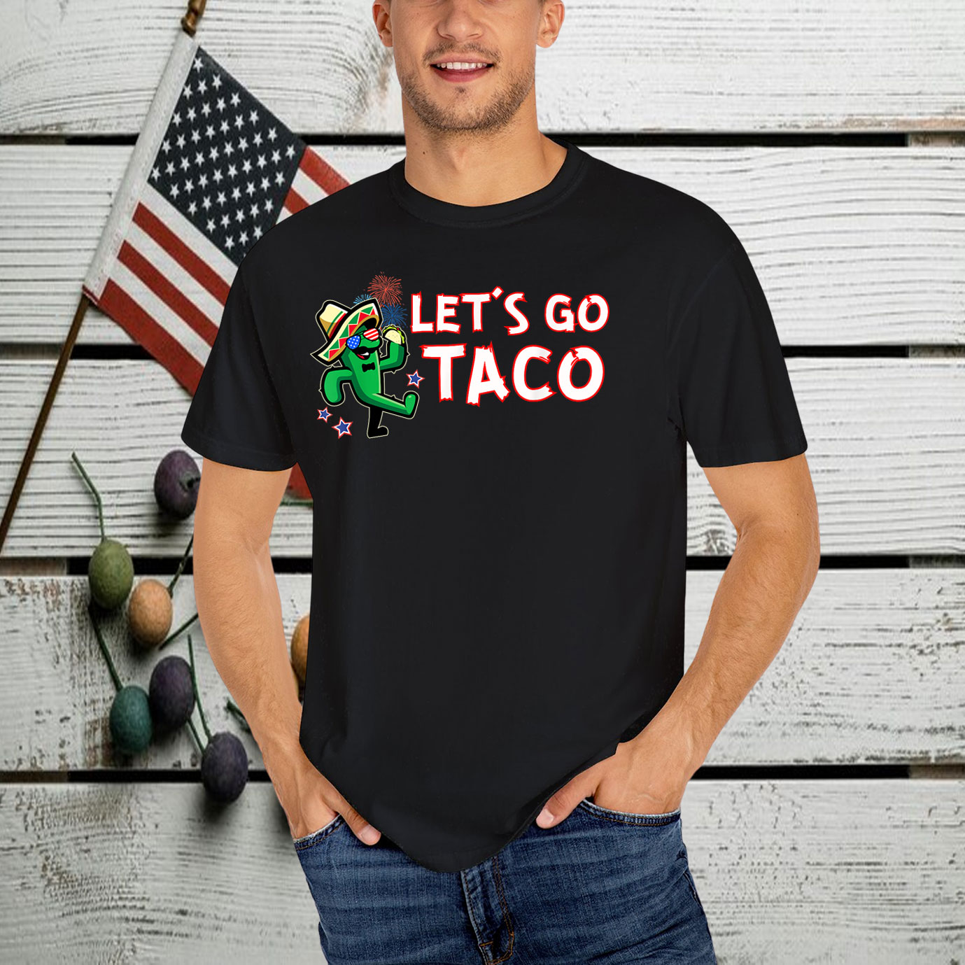Let's Go Taco Trump Always Chickens Out T-Shirts