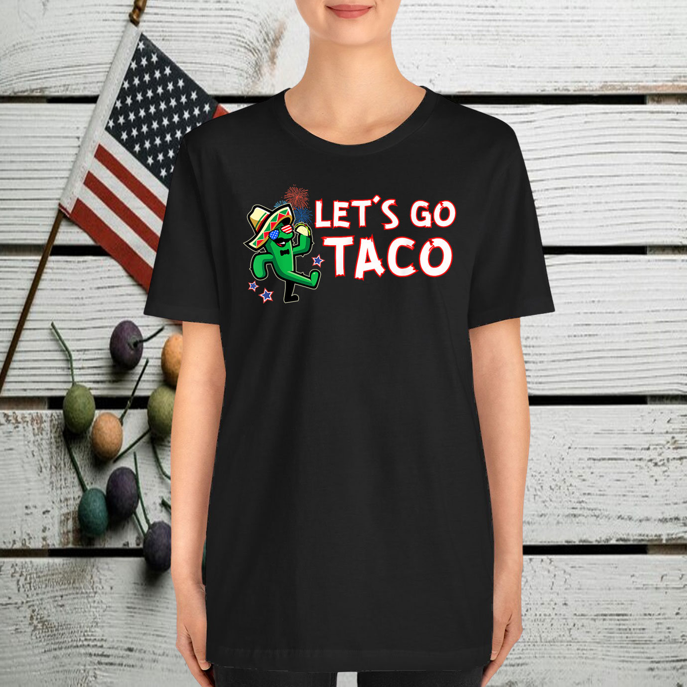 Let's Go Taco Trump Always Chickens Out T-Shirts