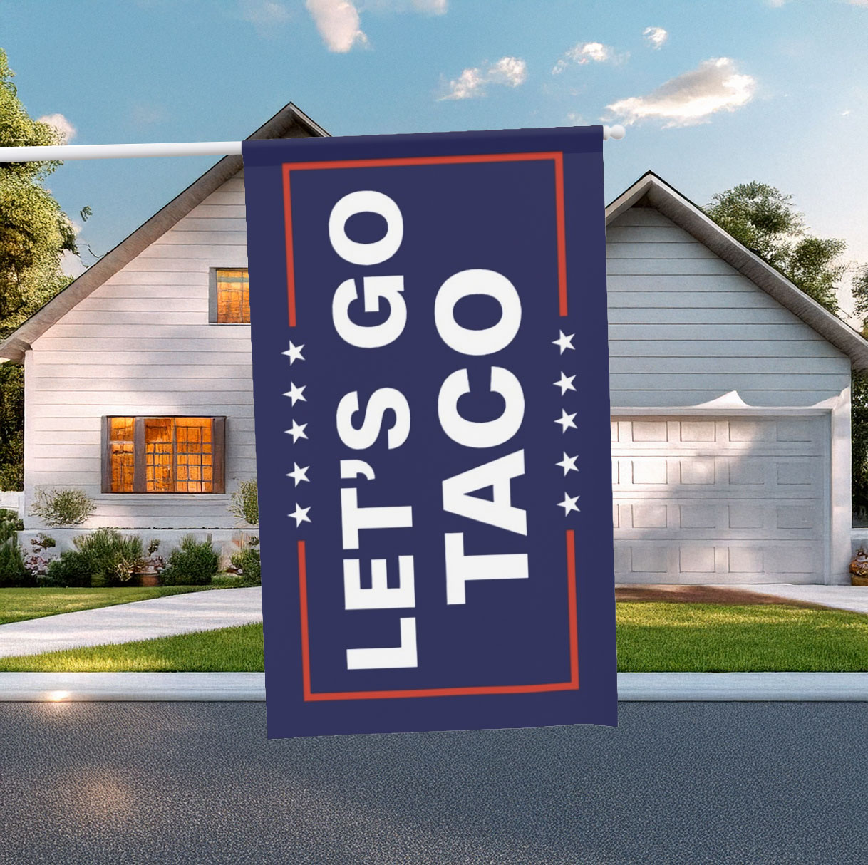 Let’s Go Taco Trump Flags