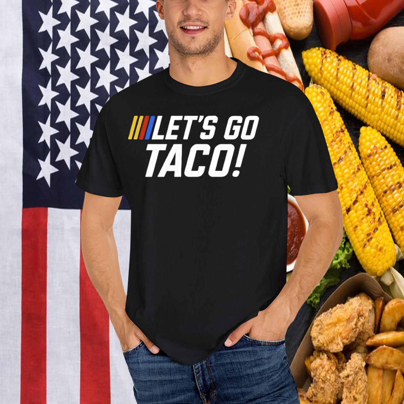 Let’s Go Taco Trump Nascar T-Shirt