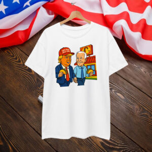 Let's Go Taco Trump vs Biden Always Chickens Out T-Shirt