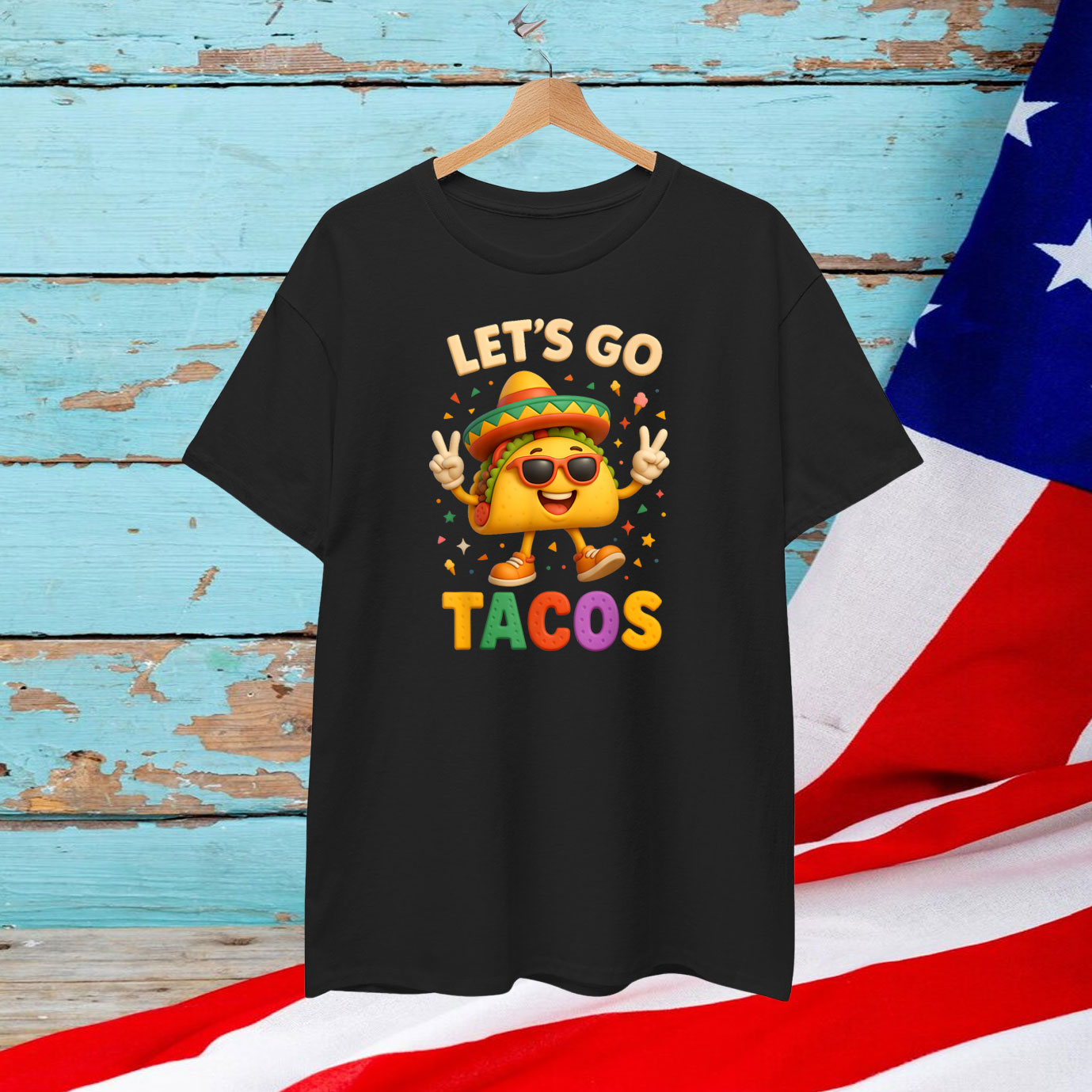 Let’s Go USA TACOS T-Shirt