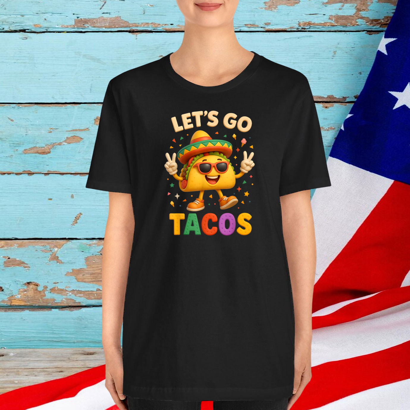 Let’s Go USA TACOS T-Shirt