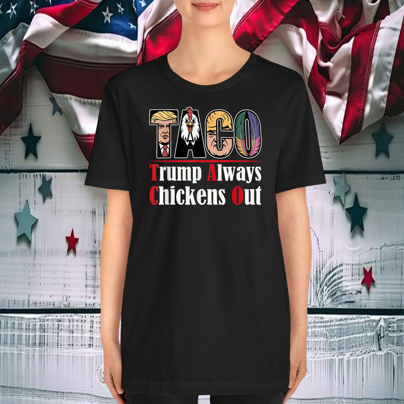 TACO Trump Always Chickens Out Funny 2025 T-Shirts