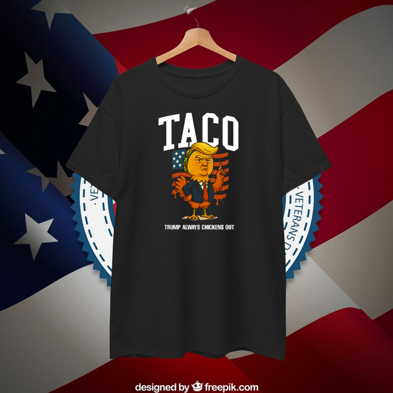 TACO USA Trump Always Chickens Out T-Shirt