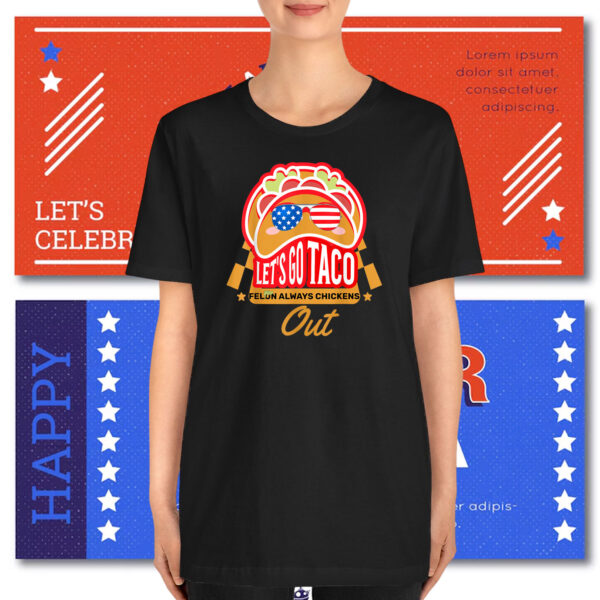 Taco Felon Always Chickens Out Funny Trendy Chicken Taco T-Shirt