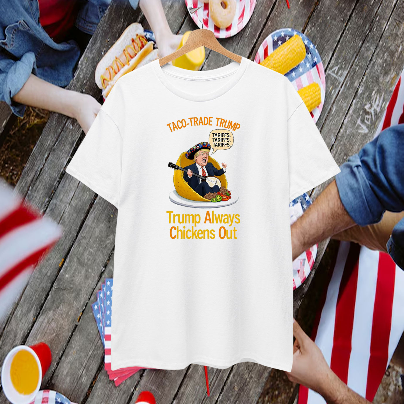 Taco-Trade Trump Trump Always Chickens Out T-Shirt