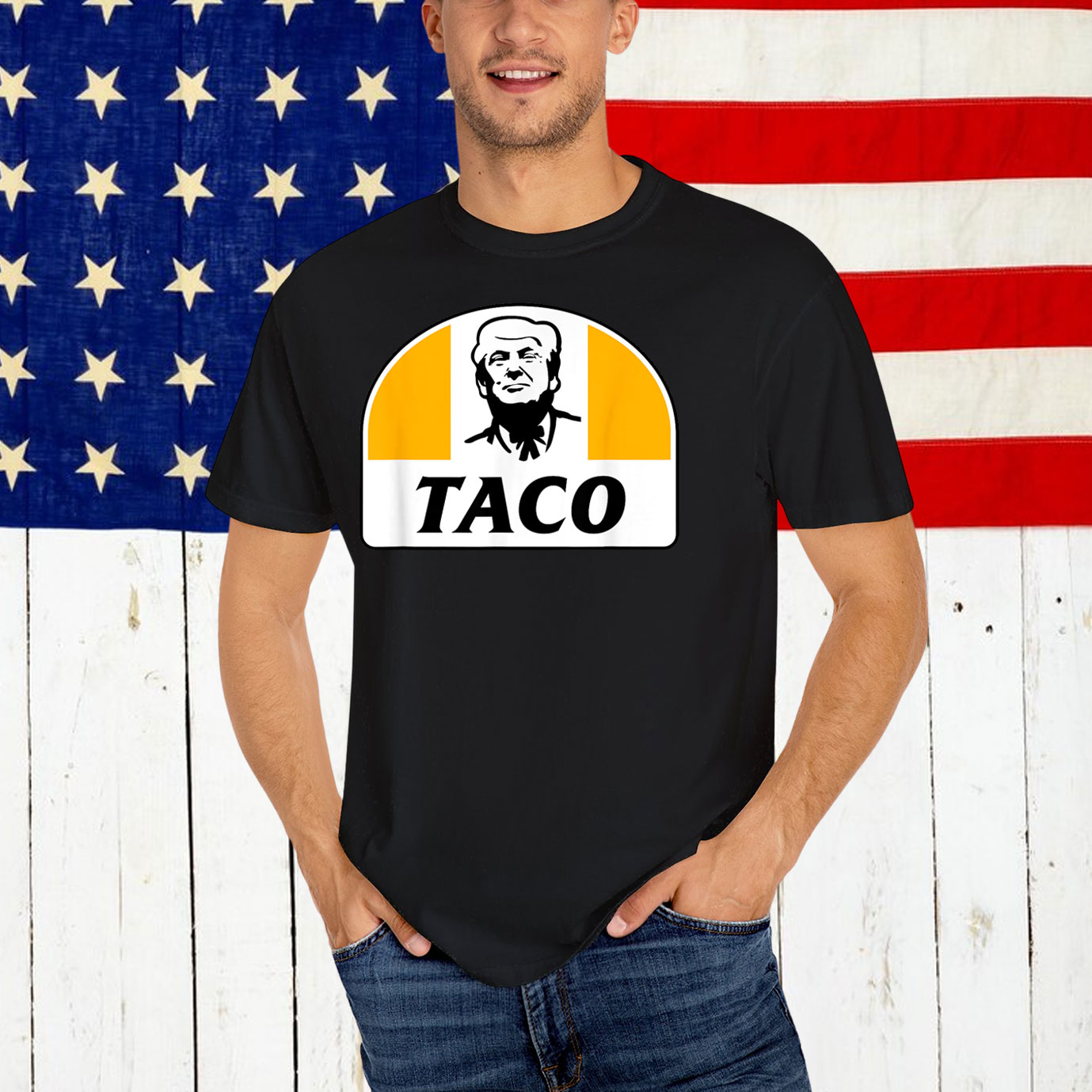 Taco Trump Always Chickens Out Make Tacos Great Again T-Shirt