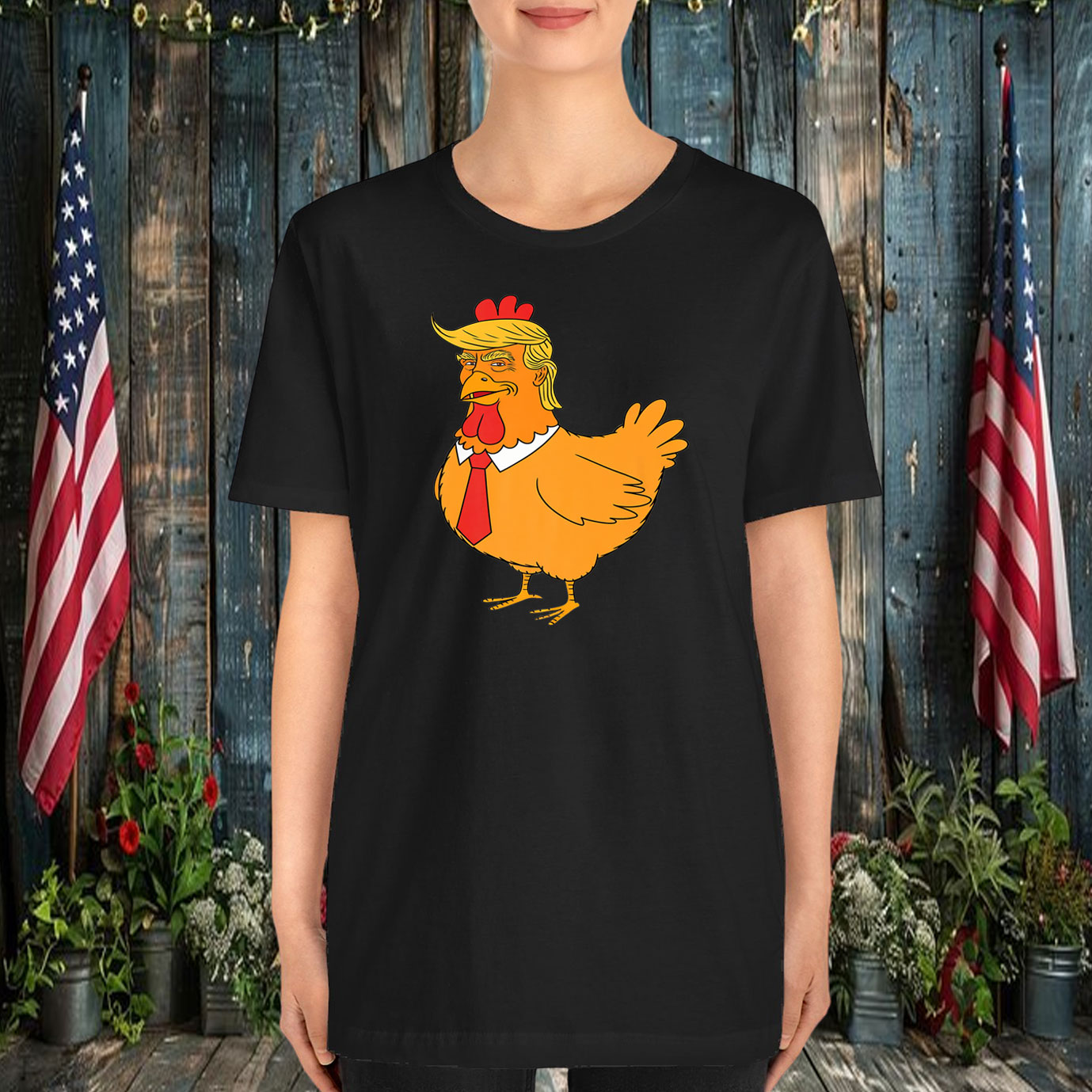 Trump Always Chickens Out Premium T-Shirt