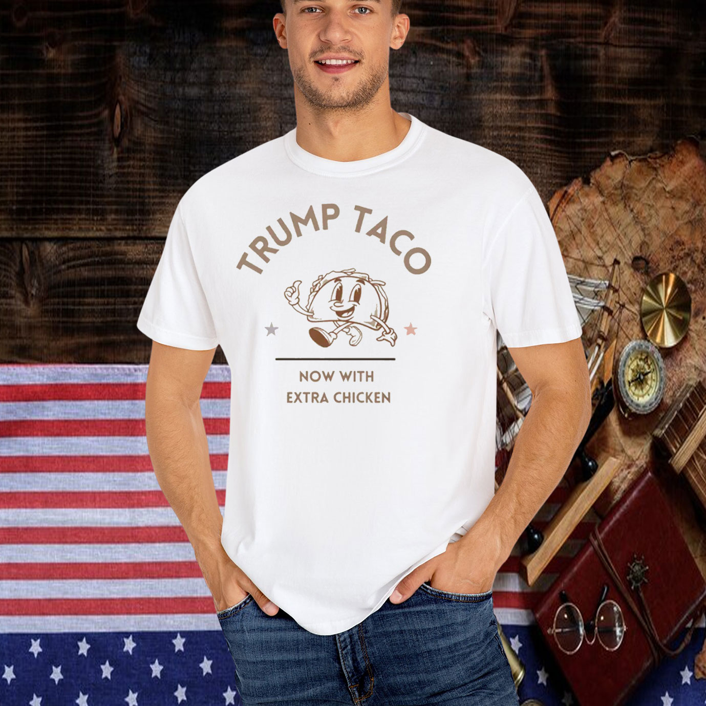 Trump Taco Now With Extra Chicken T-Shirt